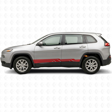 Calcomanía lateral de vinilo con rayas entrelazadas para Jeep Cherokee KL 2013-2023_3