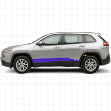 Kit de vinilos laterales con franjas curvas para Jeep Cherokee KL 2013-2023_2