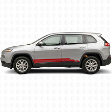 Kit de vinilos laterales con franjas curvas para Jeep Cherokee KL 2013-2023_3