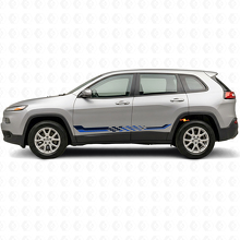 Calcomanía de Vinilo con Franjas Laterales a Cuadros para Jeep Cherokee KL 2013-2023_2
