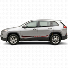 Calcomanía de Vinilo con Franjas Laterales a Cuadros para Jeep Cherokee KL 2013-2023_3