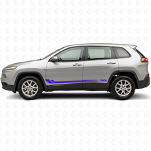 Calcomanía lateral de vinilo con rayas de panal para Jeep Cherokee KL 2013-2023_2