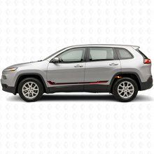 Calcomanía de vinilo con franjas laterales estilo Racing para Jeep Cherokee KL 2013-2023_3