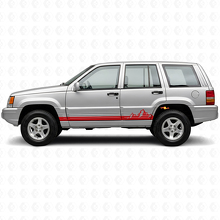 Vinilo lateral de rayas finas de montañas para Jeep Grand Cherokee 1993-1998_3