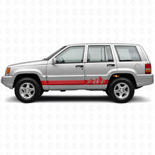 Calcomanía lateral de vinilo con rayas anchas de montañas para Jeep Grand Cherokee 1993-1998_3