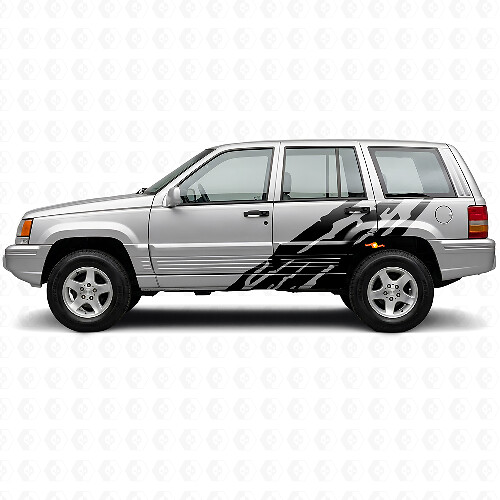 Calcomanía lateral de vinilo con gráfico de salpicadura de barro para Jeep Grand Cherokee 1993-1998