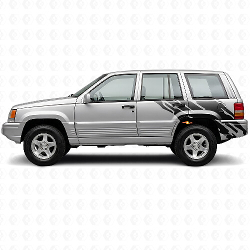Vinilo Adhesivo Gráfico de Salpicaduras de Barro para Lado Trasero Jeep Grand Cherokee 1993-1998_1