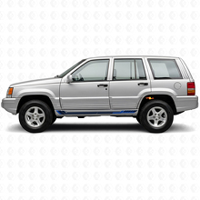 Calcomanía de vinilo con franjas laterales estilo racing para Jeep Grand Cherokee 1993-1998_2
