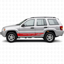 Kit de Calcomanías de Vinilo con Rayas Laterales Decoradas para Jeep Grand Cherokee 1999-2004_3