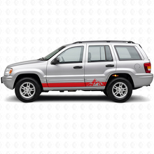 Calcomanía lateral de vinilo con diseño de rayas estilo montañas para Jeep Grand Cherokee 1999-2004_3