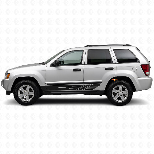 Kit de Calcomanías de Vinilo Decoradas para Franjas Laterales para Jeep Grand Cherokee 2005-2010