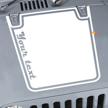 Calcomanía de vinilo de capó con gráfico blackout para Jeep Wrangler CJ YJ TJ JK 2