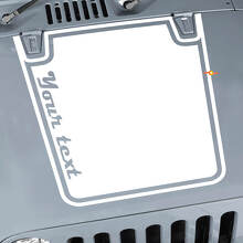 Vinilo adhesivo personalizado de contorno negro para capó para Jeep CJ y Wrangler_2