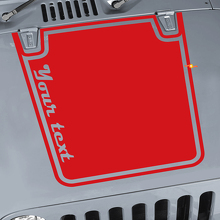 Calcomanía de vinilo de capó con gráfico blackout para Jeep Wrangler CJ YJ TJ JK 3
