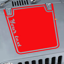 Vinilo adhesivo personalizado de contorno negro para capó para Jeep CJ y Wrangler_3