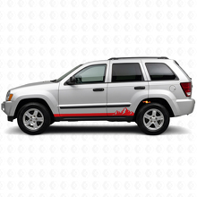 Vinilo Lateral de Rayas Finas con Montañas para Jeep Grand Cherokee 2005-2010_3
