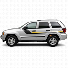 Calcomanía de Vinilo en Rayas Gemelas para Jeep Grand Cherokee 2005-2010_2