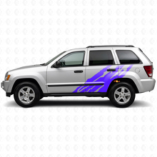 Calcomanía de vinilo lateral con gráfico de salpicadura de barro para Jeep Grand Cherokee 2005-2010_2