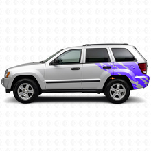 Calcomanía de vinilo gráfico de salpicaduras de barro para la parte trasera lateral del Jeep Grand Cherokee 2005-2010_2