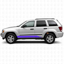 Kit de calcomanías laterales de vinilo con franjas curvas para Jeep Grand Cherokee 2005-2010_2