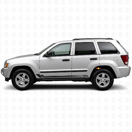 Calcomanía lateral de vinilo con franjas de panal para Jeep Grand Cherokee 2005-2010_1