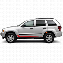 Calcomanía lateral de vinilo con franjas de panal para Jeep Grand Cherokee 2005-2010_3