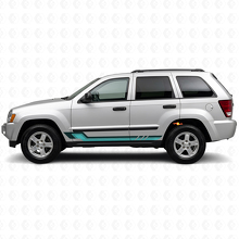 Calcomanía Vinilo de Rayas Laterales Estilo Vintage para Jeep Grand Cherokee 2005-2010_2