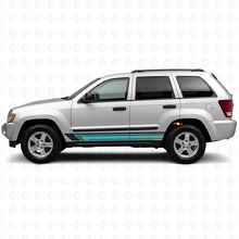 Vinilos laterales de rayas rectas vintage para Jeep Grand Cherokee 2005-2010_2