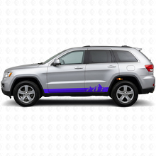 Calcomanía lateral de vinilo con rayas anchas de montañas para Jeep Grand Cherokee 2011-2021_2