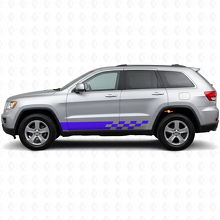 Calcomanía lateral de vinilo con franjas a cuadros para Jeep Grand Cherokee 2011-2021_2