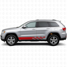 Calcomanía lateral de vinilo con franjas a cuadros para Jeep Grand Cherokee 2011-2021_3