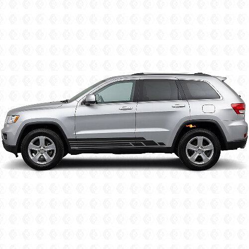 Kit de Calcomanías Laterales de Vinilo con Franjas Curvas para Jeep Grand Cherokee 2011-2021