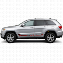 Calcomanía de Vinilo con Rayas Laterales a Cuadros para Jeep Grand Cherokee 2011-2021_3