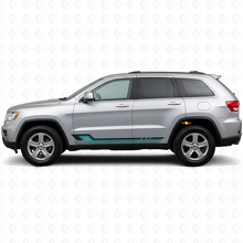 Calcomanía de vinilo con rayas laterales estilo vintage para Jeep Grand Cherokee 2011-2021_2