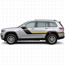 Vinilo lateral de rayas gemelas para Jeep Grand Cherokee 2021+_2