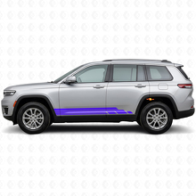 Kit de Calcomanías Laterales de Vinilo con Rayas Curvas para Jeep Grand Cherokee 2021+_2