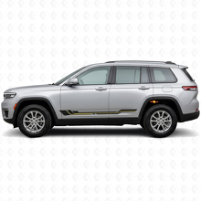 Calcomanía de vinilo con franjas curvas para paneles laterales de Jeep Grand Cherokee 2021+_2
