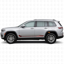 Calcomanía de vinilo con franjas laterales estilo racing para Jeep Grand Cherokee 2021+_3