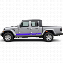 Kit de calcomanías de vinilo con franjas laterales decoradas para Jeep Gladiator 2020+_2