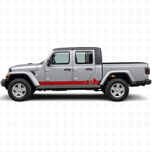 Vinilo lateral de rayas anchas con montañas para Jeep Gladiator 2020+_3