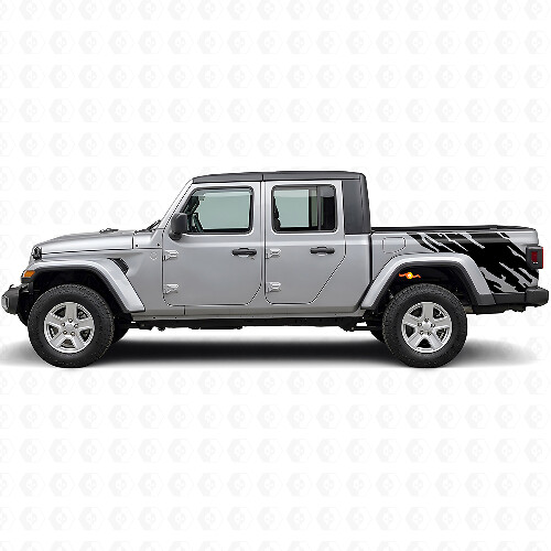 Vinilo decorativo gráfico de salpicaduras de barro para la parte trasera lateral de Jeep Gladiator 2020+