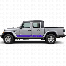 Pegatina lateral de vinilo con franjas entrelazadas para Jeep Gladiator 2020+_2