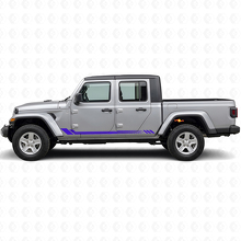 Calcomanía lateral de vinilo con rayas de panal para Jeep Gladiator 2020+_2