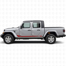 Calcomanía lateral de vinilo con rayas de panal para Jeep Gladiator 2020+_3