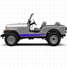 Kit de vinilos decorativos de franjas laterales para Jeep CJ-5 1955-1983_2