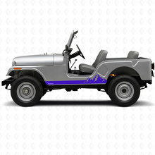 Vinilo lateral con rayas finas para Jeep CJ-5 1955-1983_2