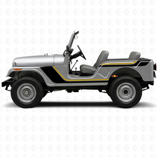 Vinilos Laterales de Dos Rayas para Jeep CJ-5 1955-1983_2