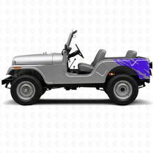 Gráfico de Salpicadura de Barro Adhesivo Vinilo Lateral Trasero para Jeep CJ-5 1955-1983_2