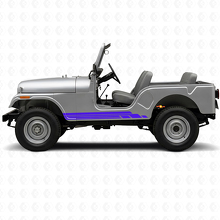 Kit de adhesivos laterales de vinilo con franjas curvas para Jeep CJ-5 1955-1983_2