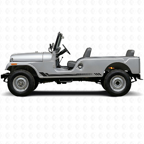 Calcomanía lateral de vinilo con rayas de panal para Jeep CJ-6 1955-1975_1